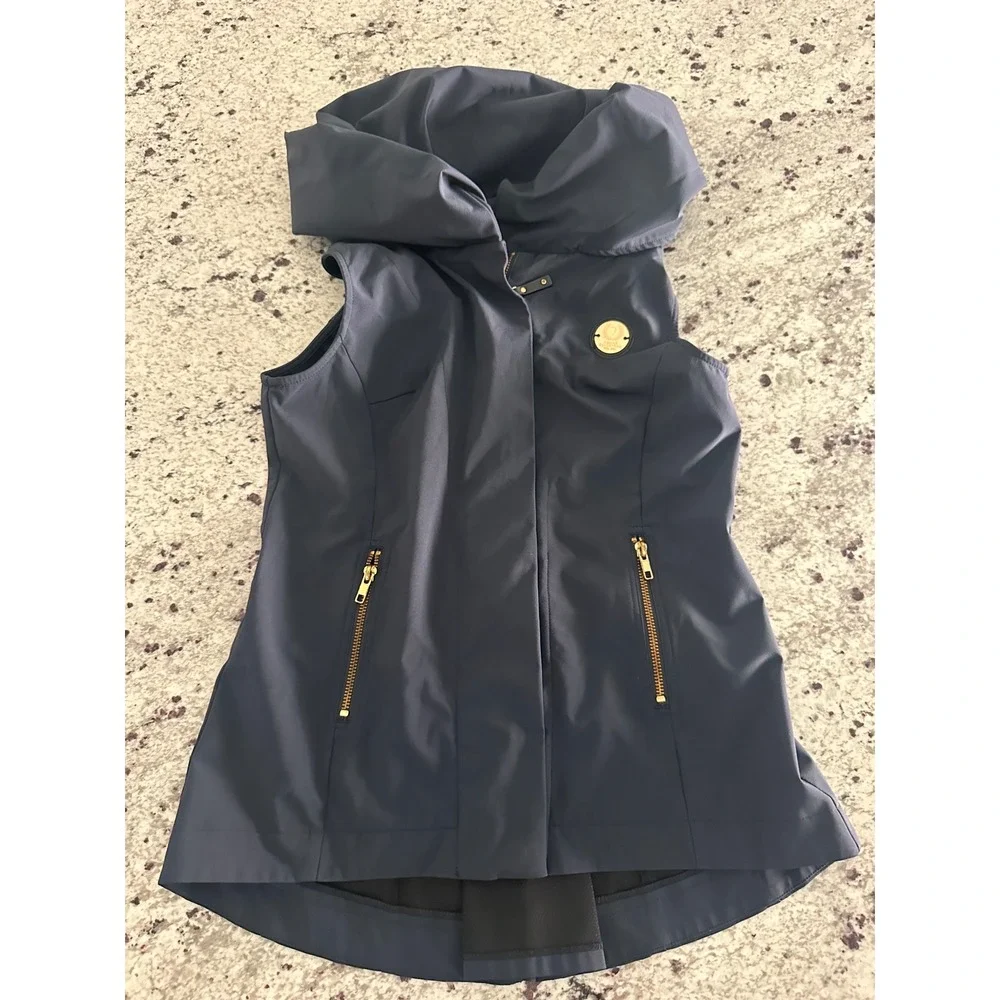 Noel Asmar Equestrian Full Zip Horse Riding Womens Navy Vest - Picture 2 of 11